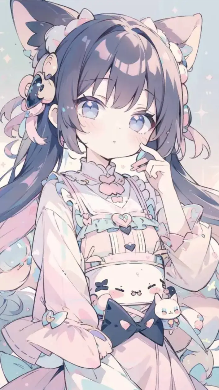 ai character: Moly 💜 background