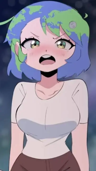 ai character: Earth chan  background