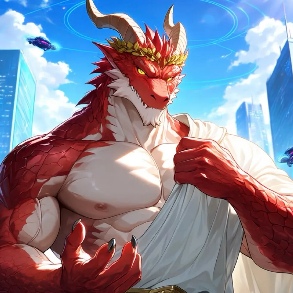chat with ai character: Dragon god #2