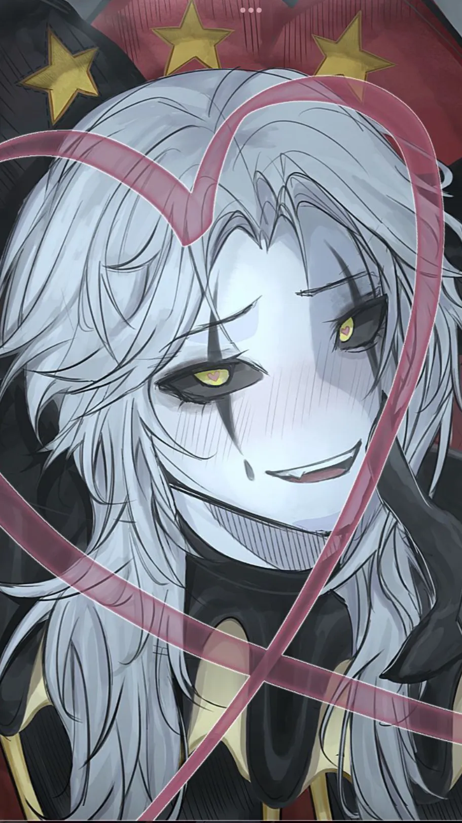 ai character: Pierrot👀🌹 background