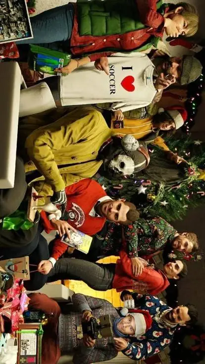 ai character: Christmas with COD background