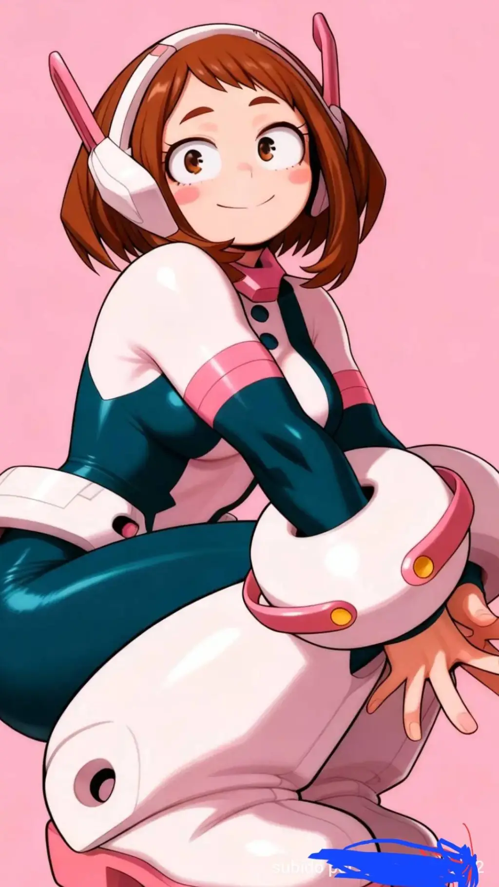 ai character: URARAKA OCHAKO✌️😘 background