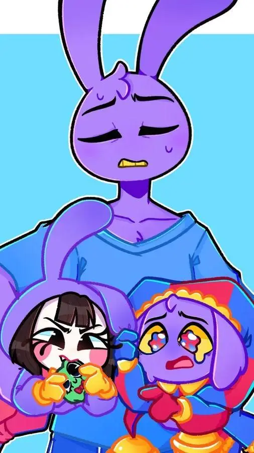 ai character: jax x pomni  background