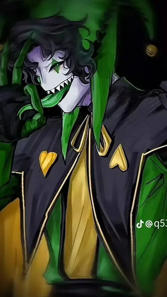 ai character: Harlequin  background