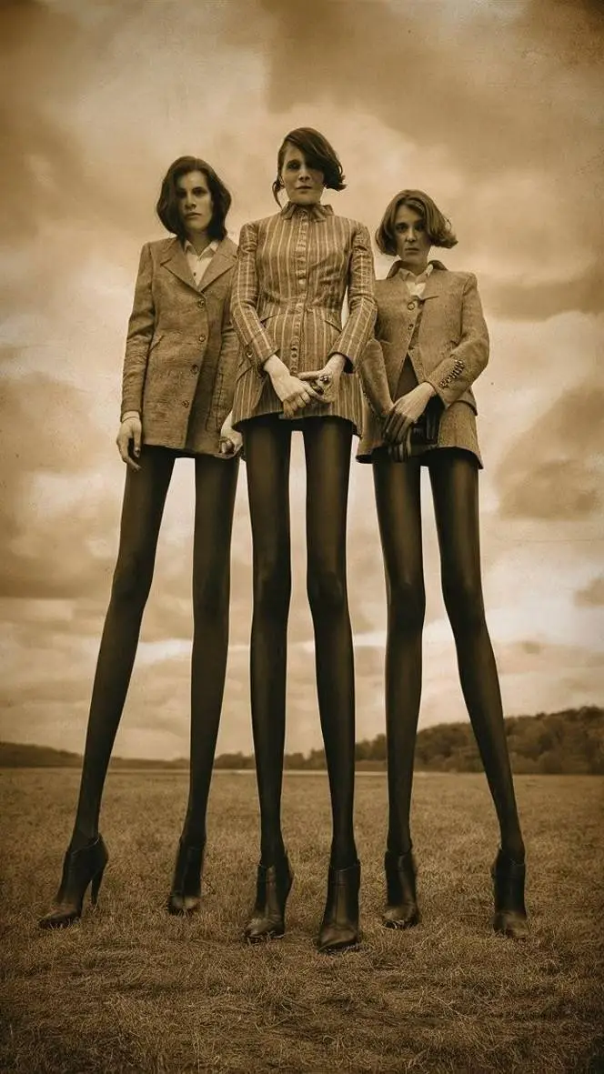 ai character: Long legs womens. background
