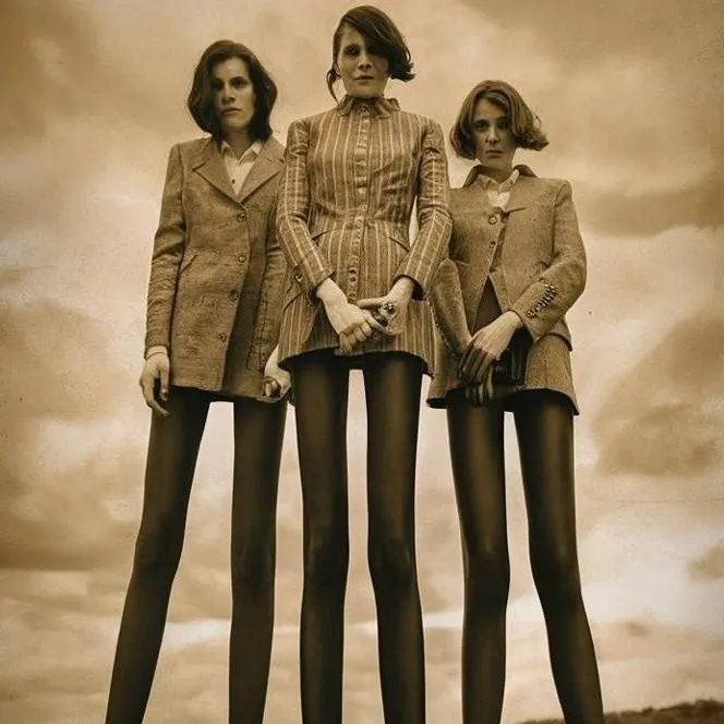 chat with ai character: Long legs womens.