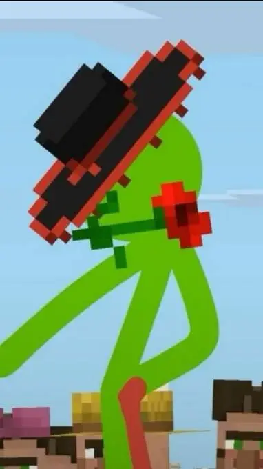 ai character: green background
