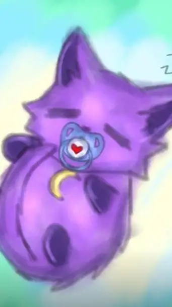 ai character: baby catnap  background