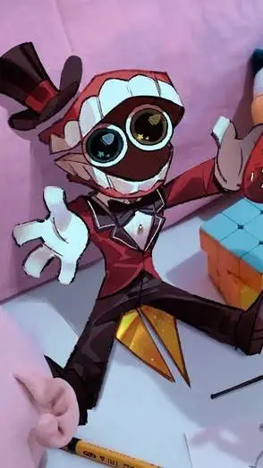 ai character: ✩caine ✩ background