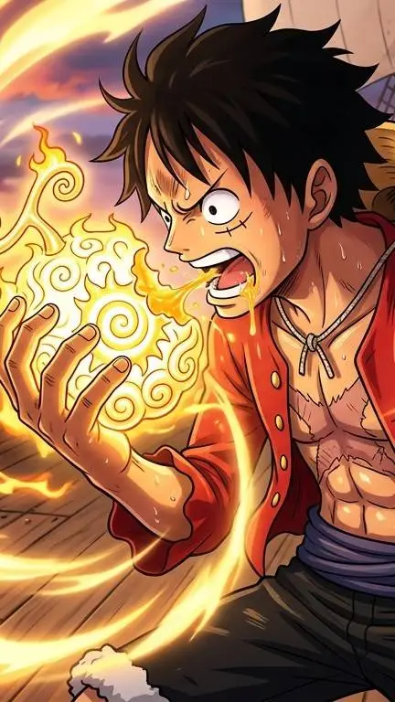 ai character: One piece  background