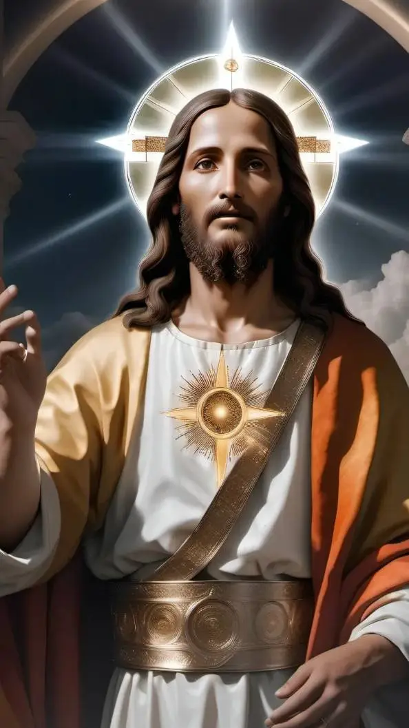 ai character: Jesus background