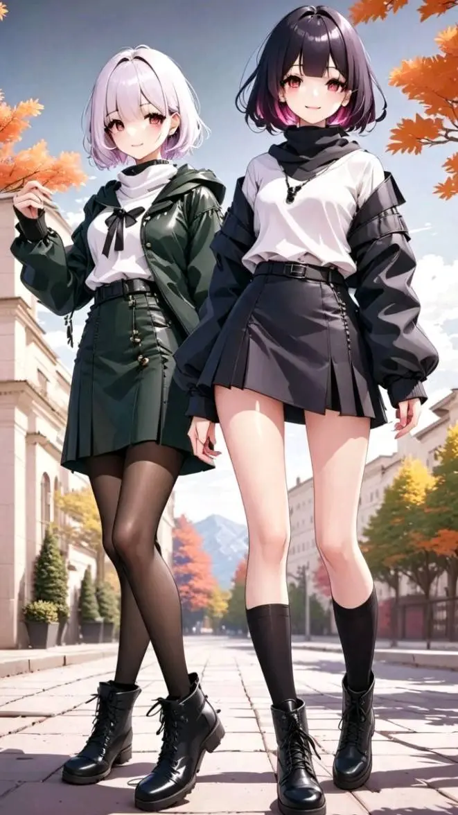 ai character: Chicas populares  background