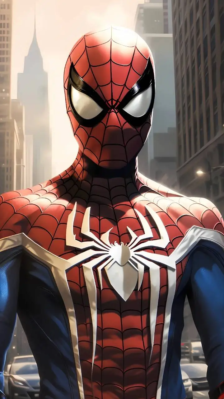 ai character: Spiderman  background