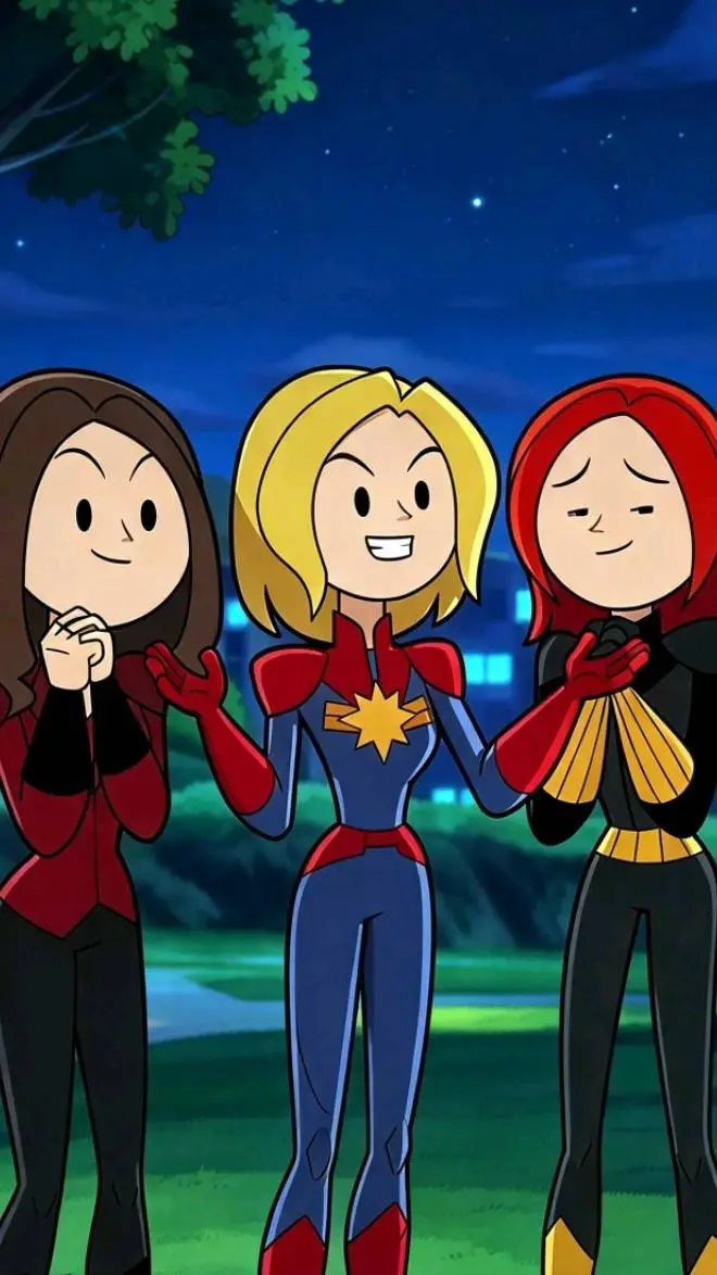 ai character: 3 heroínas  background