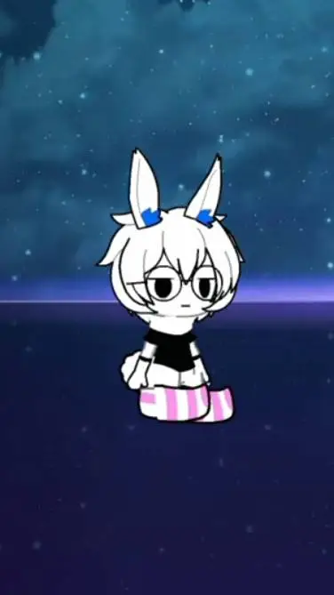 ai character: bunny boy  background