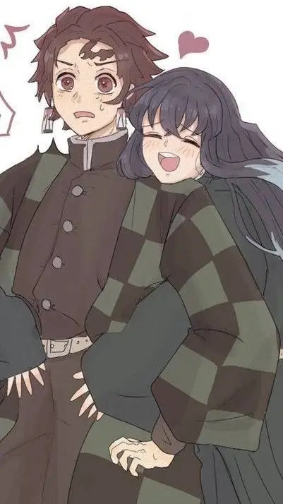 ai character: tanjiro x tokito  background