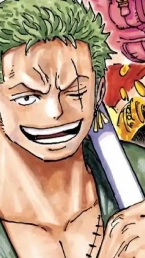 ai character: zoro  background