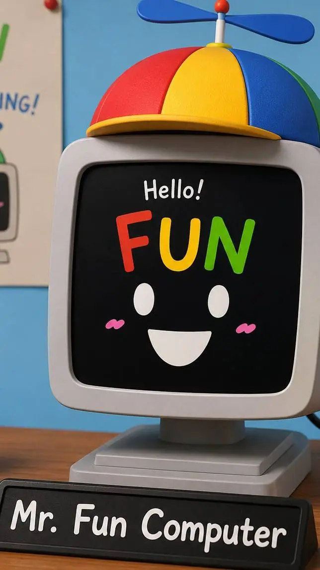 ai character: Mr Fun Computer background