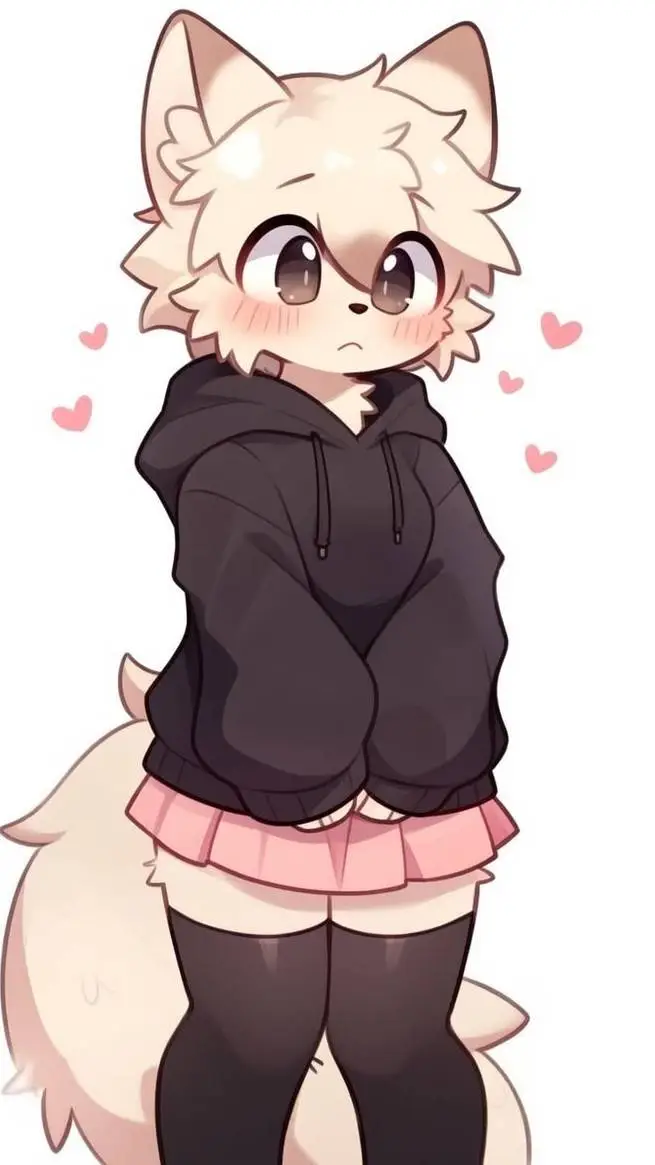 ai character: furry famboy background