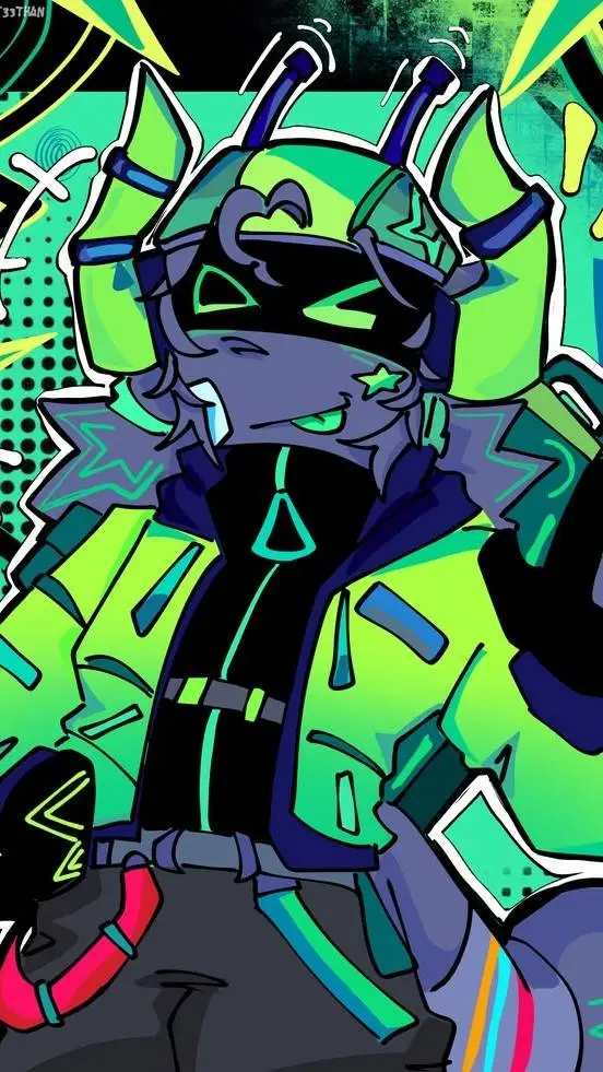 ai character: !Boombox! background