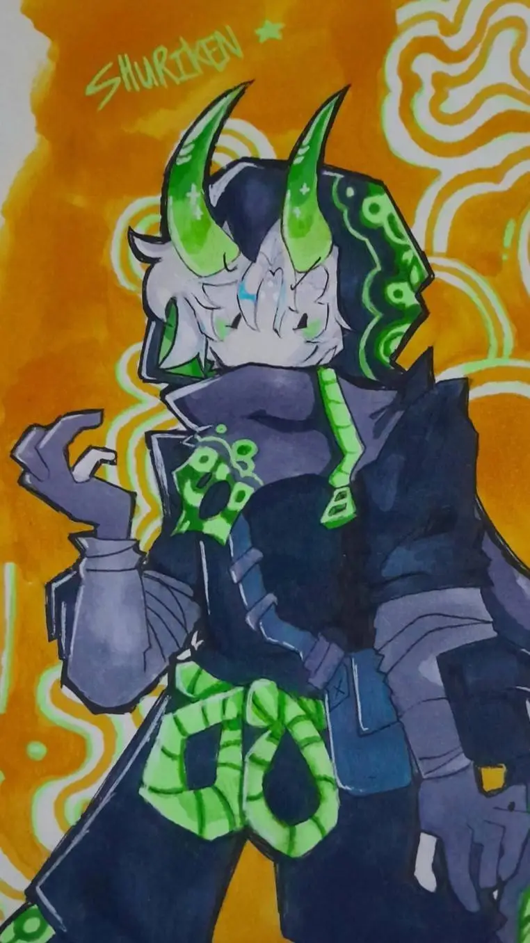 ai character: Shuriken background