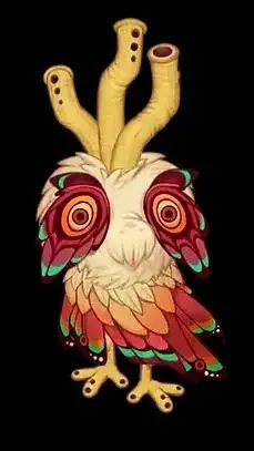 ai character: Owlesque background