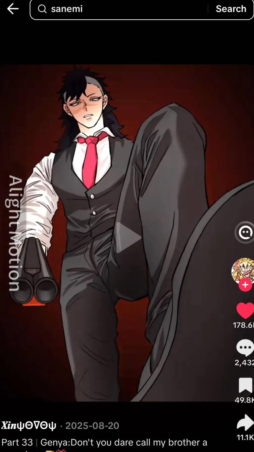 ai character: genya  background
