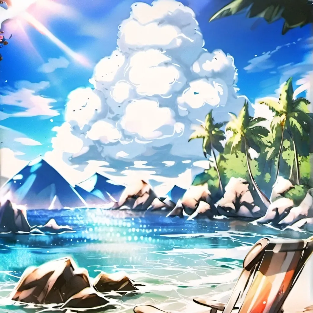 chat with ai character: Beach time!
