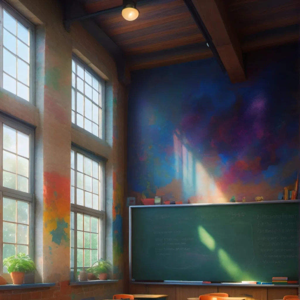 chat with ai character: class room!!