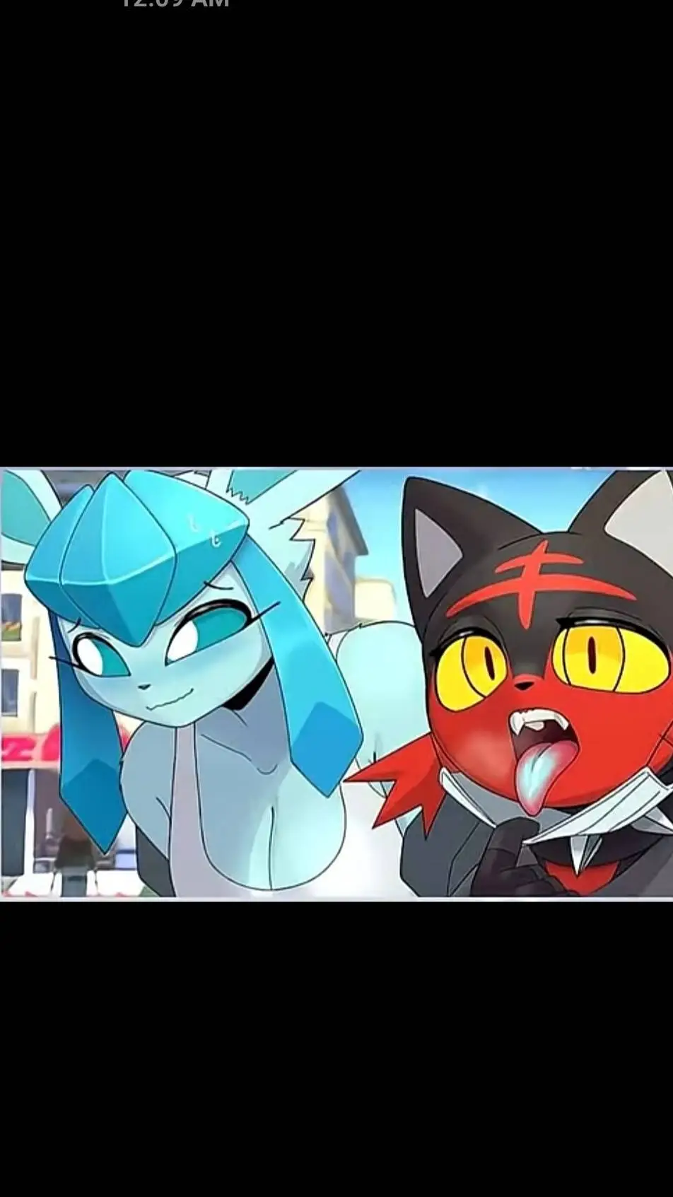 ai character: glacier~ background