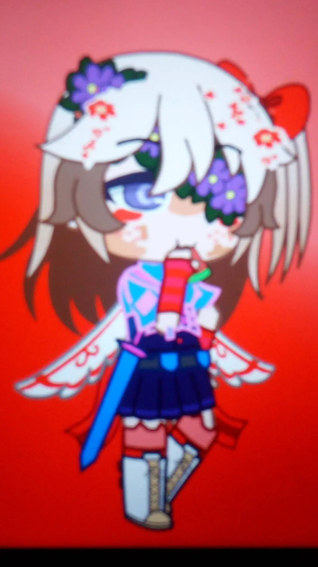 ai character: Dora axolotl background