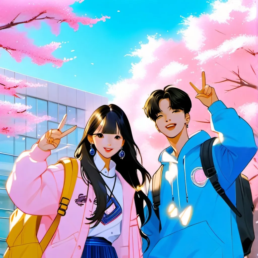 chat with ai character: kpop school