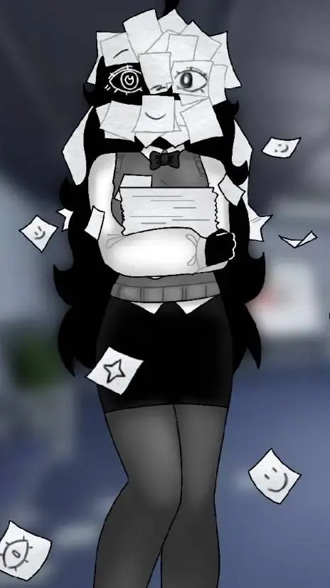ai character: Scribbles background