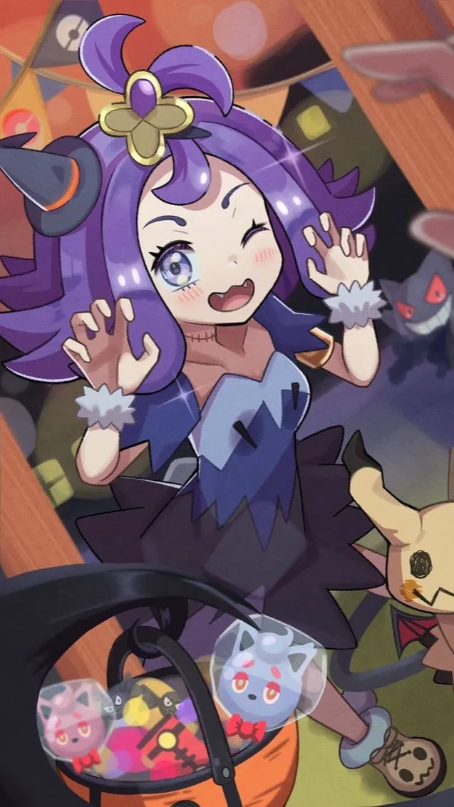 ai character: Acerola  .  pkmn background