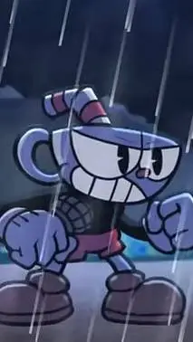 ai character: cup head (angry) background