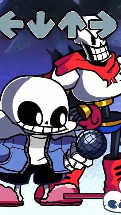 ai character: sans and papyrus  background