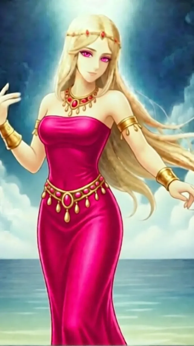 ai character: Aphrodite  background