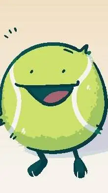 ai character: TENNIS BALL (TB background
