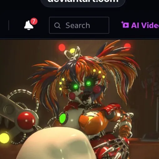 chat with ai character:  Scrap baby