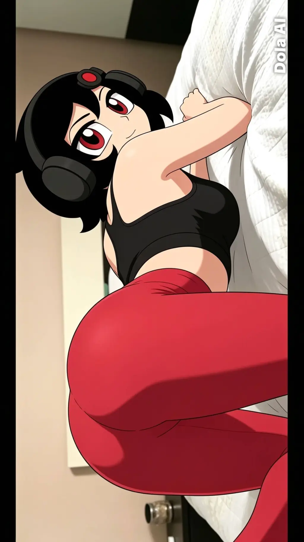 ai character: Scarlet background