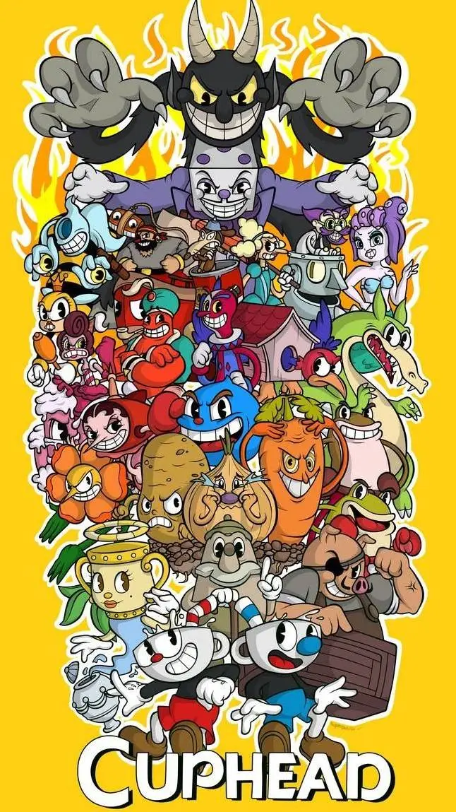 ai character: Cuphead vs Tu  background