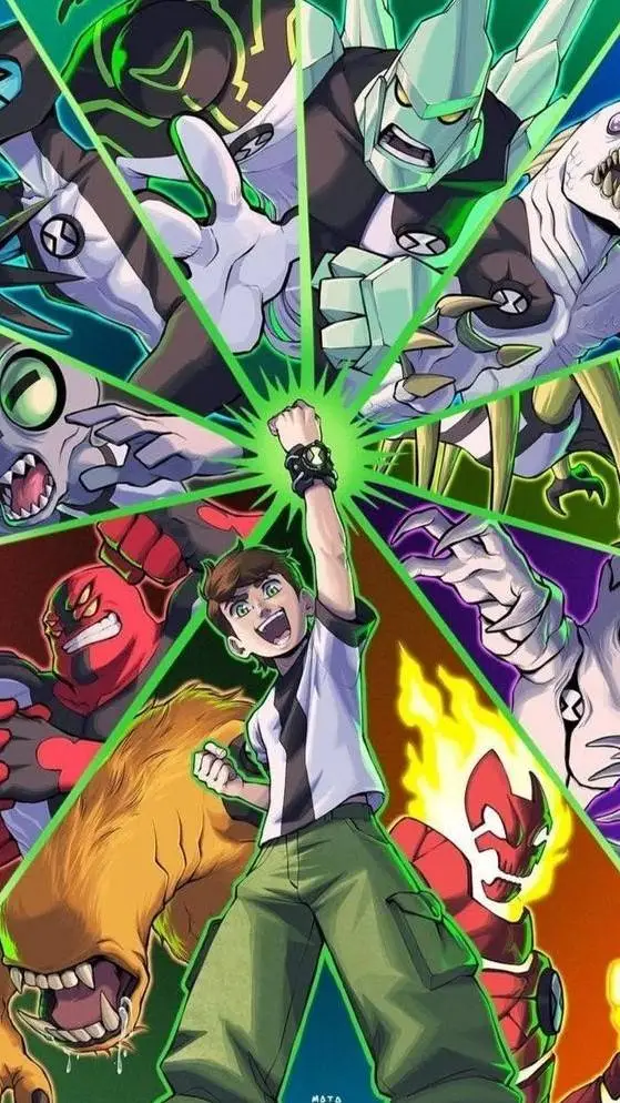 ai character: Ben 10 Omniverse background