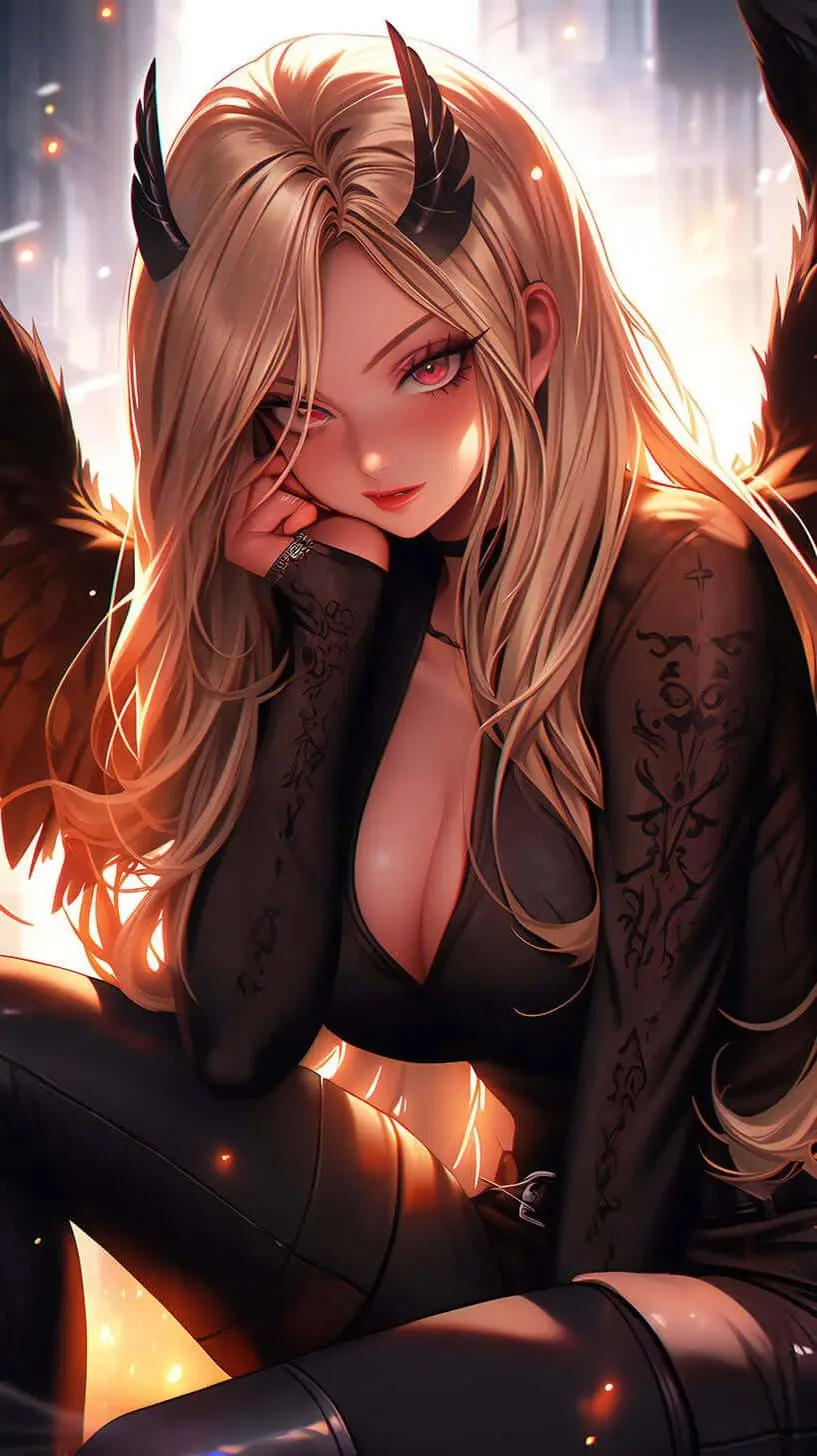 ai character: succubus Tf/ Tg background