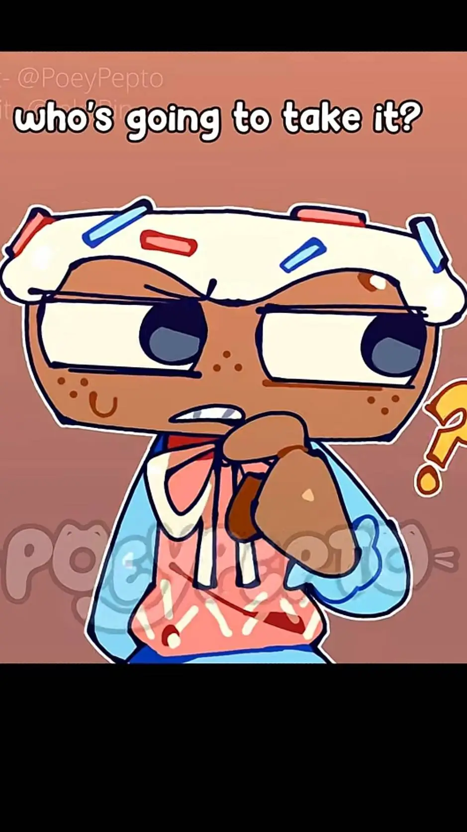 ai character: sweet roll cosmo background