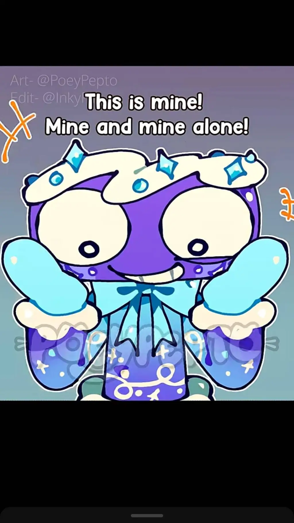 ai character: snow time cosmo background