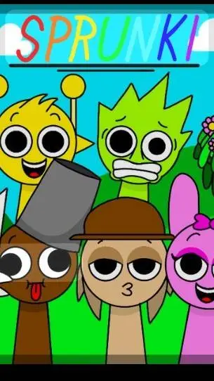 ai character: Sprunki world background