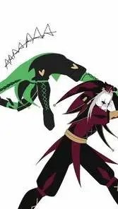 ai character: Harlequin-Pierrot background