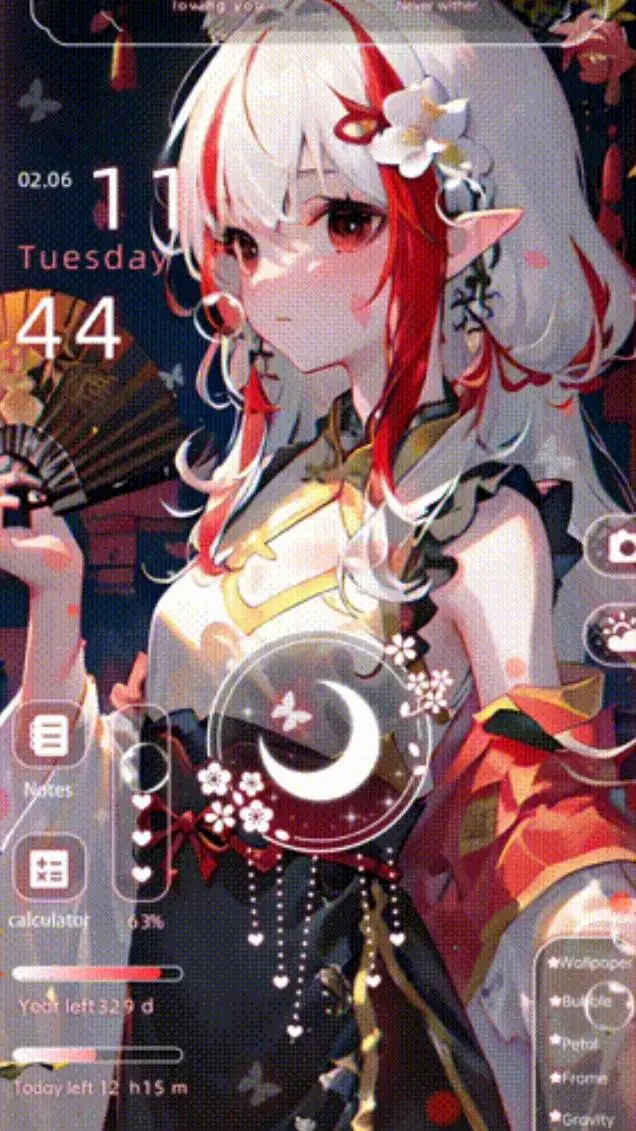 ai character: cherry background