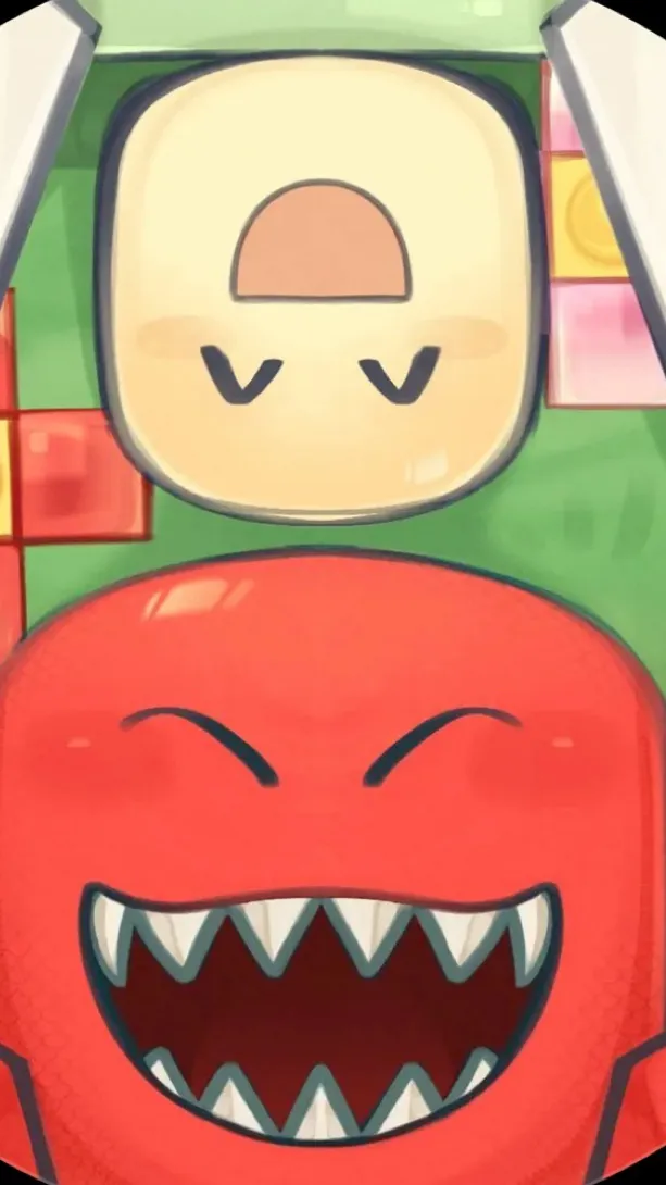 ai character: Mr.￼dinosaur&pupp background