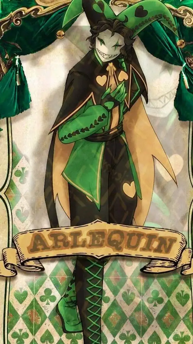 ai character: Harlequin background